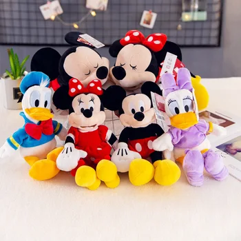 Aukštos kokybės Originali Disney Mikė Lokys Mickey Mouse Minnie Pliušinis Žaislas, Lėlė 30cm Vaikų žaislas Kalėdų Dovana Gimtadienio 2019 Naujas