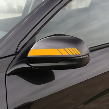 Automobilio galinio vaizdo veidrodžio atspindintis lipdukai dekoratyviniai lipdukai skoda octavia fabia greitai yeti Kodiaq puikus 5 automobilių stilius
