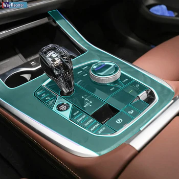 Automobilio Salono Anti Nulio TPU Lipdukas Centrinės Konsolės Įrankių Skydelį, Navigacijos Ekrano Apsauginės Plėvelės BMW X7 G07 Priedai