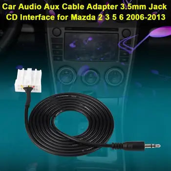 Automobilių Audio Aux Kabelis Adapteris Duomenų Ryšio Linijos, 3.5 mm Lizdas CD Sąsaja Mazda 2 3 5 6 2006-2013 M. Automobilių Reikmenys