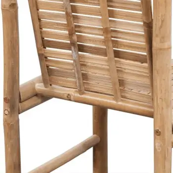 Baro Kėdės 2 vnt Bambuko baro taburetės, kurią puikus oras-atsparumo ir patvarumo