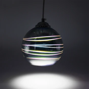 BDBQBL Naujovė E27 LED Kabo Lempa 3D Spalvinga Serija Stiklo Sieniniai šviestuvai Šiuolaikinės Hanglamp, Miegamojo, Valgomojo Kambarį