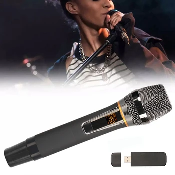 Belaidis USB Mikrofonas Profesionalių rankinių Dainuoti Įrašymo Nešiojamų Dinaminis Mikrofonas Susitikimas Kalbos