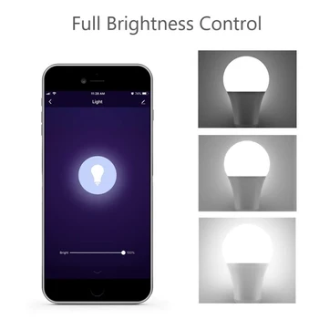 Belaidžio LED Smart Wifi Lemputė Tamsos Lemputė 9W RGBCW Smart Lemputės, Valdymas Balsu Dirbti Su Alexa 