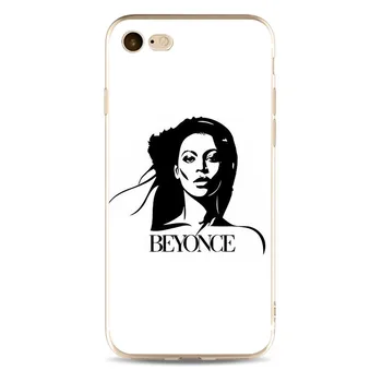 Beyonce Pop Muzikos Padengti aukštos kokybės Minkšto Silikono 2018 TPU Telefono dėklas, Skirtas iPhone 5 5C 5S SE X 6, 6S 6plus 7 7S 7plus 8 8plus