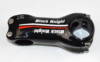 Black Knight Kalnų dviratis visas anglies pluošto dviračių kamieninių kelių dviratį kyla 31.8*70-130mm kampo 6 17 laipsnių šviesos MTB dalys