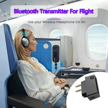 Bluetooth 5.0 Aviakompanijų Lėktuvo Skrydžio Adapteris Belaidis Siųstuvas, Skirtas Bose Bluetooth Ausinės Ausinės laisvų Rankų įranga TWS Ausinių