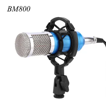 BM-800 Pro HIFI Stereo Garsą Kondensatoriaus Mikrofonas Studija, Garso Įrašymo Mic su Shock Mount Įrašymo Microfone Mikrofon