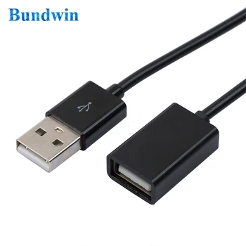 Bundwin Telefono USB prailginimo Kabelis 2.0 Vyrų ir Moterų Jungties Adapteris Duomenų Extender Papildomą Mokestį Kabelis PC Nešiojamas Apskaičiuoti