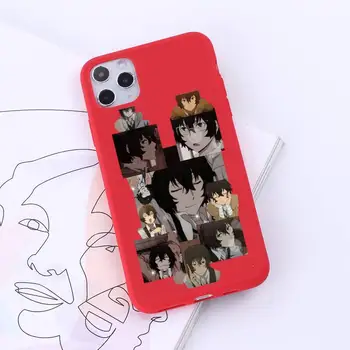Bungou benamių Šunų anime Telefono dėklas Raudona Karamelinį Spalvų 