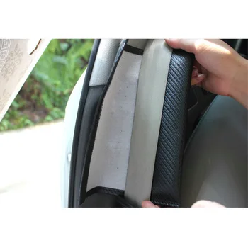 Carborn Pluošto Oda Automobilio Sėdynės Saugos Diržo Dangtelis OPEL ADAM Automobilių saugos Diržų Pečių Raštas Pagalvėlės Raštas