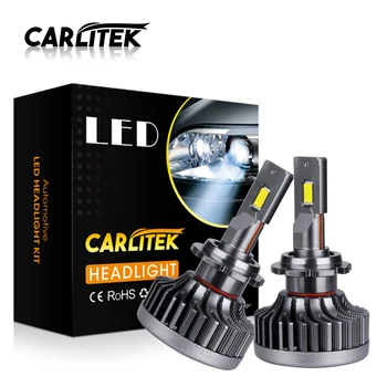 CARLitek 2X D1S D2S D3S D4S D8S canbus LED žibintų D1R A2R D3R D4R 6000K led lemputės, automobilių reikmenys 12V 10000LM 6000K Balta XQ