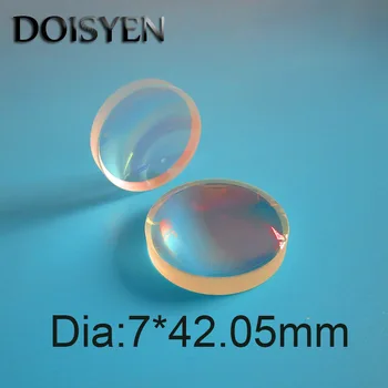 (CDGM) F2 Dia 7mm FL 42.05 mm Optinis objektyvas Aukštos kokybės Mini F2 Plano išgaubto objektyvo medicinos įranga priemonę#170912BX2