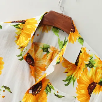 CHAMSGEND vyriški marškiniai Poliesteris vyrų palaidinė Spalvinga Vasaros trumpomis Rankovėmis tunika vyrai Laisvi Mygtukai Havajų Atsitiktinis Marškinėliai Palaidinė