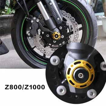 CNC aliuminio lydinio modifikuotų priekiniai varantys sudužti atsparus priekinės ašies priekinės šakės apsaugos Kawasaki Z1000 2013-m.
