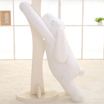 Didelis Triušis Pliušiniai Žaislai 90cm Minkštas Rabbit Įdaryti Pagalvės ir Pagalvėlės Minkštos Animacinių filmų Big Ear Katytė Pliušinis Toygood Pliušiniai Žaislai, Dovanos