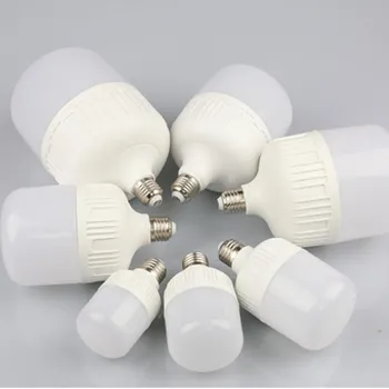 Didelės galios LED lempos, E27, B22, LED lemputės AC220V 230V 240V 60W 15W 20W 30W 40W 50W Smart IC Lampada LED Prožektoriai, stalinės Lempos šviesa