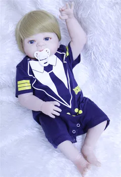 DollMai berniukas kūno nekilnojamojo visą silikono reborn baby lėlės, žaislai mergaitėms vaikui dovana bebes atgimsta menina de silikono menina 55 cm