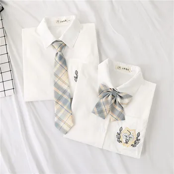 Dvylika žvaigždynų Avinas pakabukas siuvinėjimo Japonijos jk vienodus marškinius ilgomis rankovėmis marškinėliai pledas klostuotas sijonas dviejų dalių komplektas