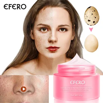 EFERO Šviesina odos balinimo kremas, mažinantis šlakelis šviesina odos priežiūra, veido kremas 30g