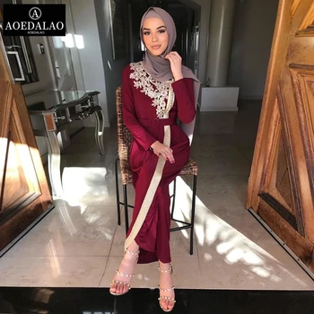 Eid Mubarakas Mados Musulmonų Apdaras Abaja Dubau Suknelė Moterims Turkija, arabų Maroke Islamo Drabužių, Siuvinėtų 2021 Naujas