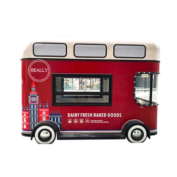 Elektrinių Transporto priemonių Retro Maisto Sunkvežimis Mobiliojo Virtuvės Maitinimo Priekaba Koncesijos Autobusų Valgomasis Van Hot Dog Kavos Maisto produktų Krepšelis, skirtas Parduoti
