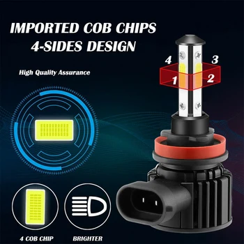 F8 LED Automobilių Žibintai, Automobilių LED Lempos Atnaujinti Skyriuje Universaliųjų Automobilių Žibintų H11