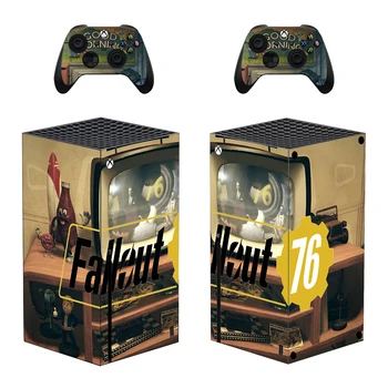 Fallout Stiliaus Xbox Serijos X Odos Lipdukas, skirtas Konsolės Ir 2 Kontroleriai Vinilo Decal Apsaugines Odos Stiliaus 14
