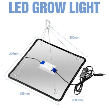 Fito Lempos Visą Spektrą 2000W LED Grow Light Augalų Auginimo Lempos Lemputė Hydroponic Apšvietimas, Daržovių, Gėlių Sėklų, kambariniai Augalai