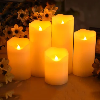 Flameless žvakė su led šviesos Helovinas šaliai, papuošalai, Pagaminti parafinas, Kalėdų žvakė, vestuvių įvykis decortive