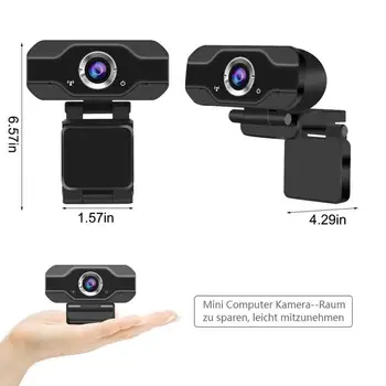 Full HD 1080P Webcam USB Pc Kompiuterio Kamera Su Mikrofonu Vairuotojas-nemokama Vaizdo Kamera, Interneto Mokymo Live Transliacijos