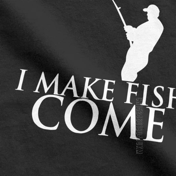 Gera Lazdele Aš Padaryti, Kad Žuvų Ateiti T Marškinėliai Vyrams Bass Fisher Gatvės Naujovė Tees Įgulos Kaklo Vatos Pagaliukai Spausdinti Marškinėliai