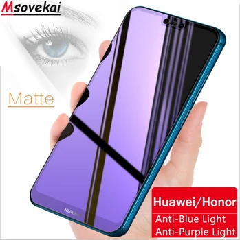 Grūdintas Stiklas Huawei P Smart 2019 Nova 4 Mėgautis 9 Garbę 10 Lite 8X Max View20 Magija 2 Matinis Stabdžių Mėlyna Šviesa Screen Protector