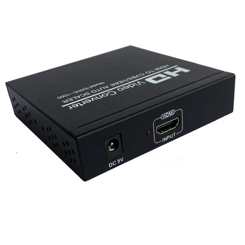 HDMI CVBS/HDMI auto scaler, konvertuoti HDMI video RCA video VHS, VCR,DVD įrašymo PC prie TV konverteris, Parama NTSC, PAL