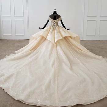 HTL1218 vestuvių suknelė apribotos rankovės o-kaklo trumpomis rankovėmis china modelis nėrinių prabanga свадебные платья для беременных