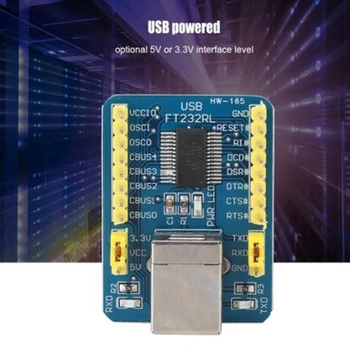 HW-165 FT232 B Tipo Moterų USB Serial Port Modulis USB TTL/CMOS Lygio Modulis