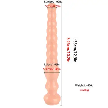 Ilgas Analinis Butt Plug Makšties G-taško Stimuliacija Kieme Granulių Masturbacija Vandeniui Naujas Dildo Sekso Žaislai Moterims, Suaugusiųjų Sekso Žaislai