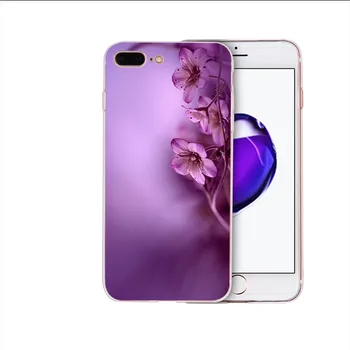 IMIDO Spalvinga gyvenimo plunksnų gėlių dizaino Minkštas silikoninis telefono dėklas skirtas iphone 6 7 8 X X X X X XS XR XSmax 5 6s/6/7/8plus 6/5S SE shell