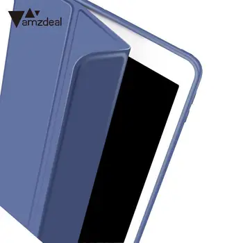 IPad Oro 2 Case Silikoninis Minkštas Atgal Slim PU Odos Smart Cover Case For iPad 2 Oro Atveju Su Auto Sleep/Wake Up