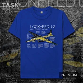 JAV U2 Strateginis žvalgybinis lėktuvas atspausdintas trumpas rankovėmis marškinėliai vyriški medvilnės atsitiktinis sporto hipster marškinėliai vasaros viršūnes