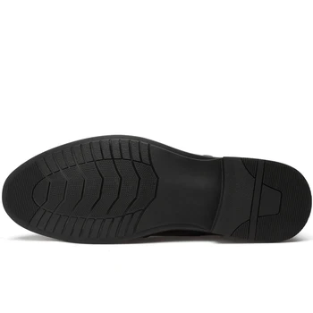 Juoda Verslo biuro batai natūralios odos Suknelė bateliai vyrai oficialų batai zapatos de hombre, dydis 36-46 oksfordo avalynė vyrams batai