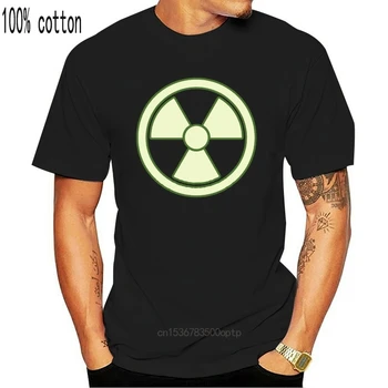 Juokinga Naujiena T-Shirt Mens tee Marškinėlius - Radioaktyviųjų Švyti Tamsoje