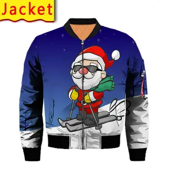 Kalėdų hoodie palaidinukė 3d spausdinimo vyrų harajuku juokingas kalėdų senelio kelnės švarkas streetwear marškinėliai anime drabužius antklodė