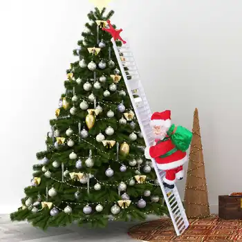 Kalėdų Santa Claus Kopėčių Kalėdų Dovana, Dovana, Laipioti Kopėčiomis Su Muzika Kalėdų Kabo Dekoro Medžio Atostogų Dovanų 3 Stilius