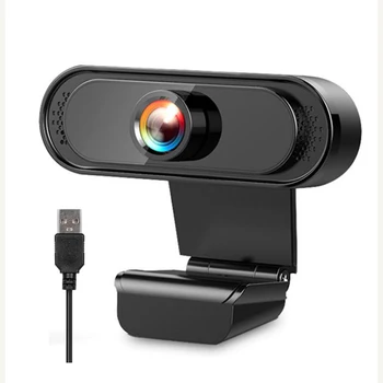 Kamera 1080P Full HD Žiniatinklio Kamera Su Buit-Mikrofonas USB Plug Ir play Web Cam Kompiuterių 