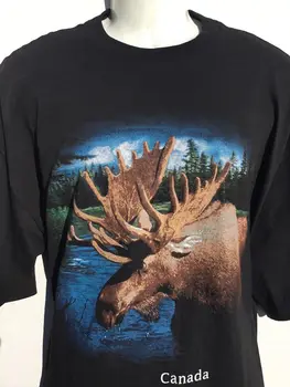 Kanados Kanados BRIEDIS suvenyrų T-shirt SZ XL nauja NWOTCool Atsitiktinis pasididžiavimas marškinėliai vyrams Unisex Mados marškinėlius nemokamas pristatymas juokinga