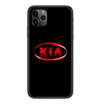 KIA automobilis, Telefono dėklas Skirtas iphone 4, 4s, 5 5S SE 5C 6 6S 7 8 plus X XS XR 11 PRO MAX 2020 juoda korpuso silikoniniu Dėklu tapyba