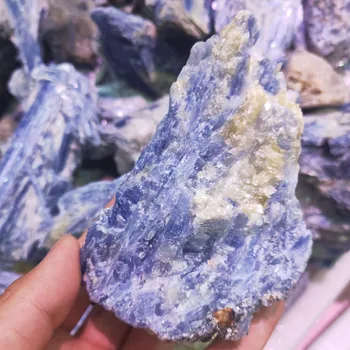 Kianitas krištolo akmens Natūralių neapdorotų Mineralinių mėginio cyanite kvarcas, žalias akmuo, Kristalai Gydymo Čakra