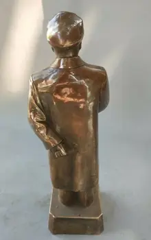 Kinijos Sendinto Žalvario Rankų Darbo Raižytas Mao Dzedunas Žalvario Statula