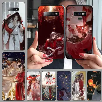 Kinų stiliaus Tian Guan Ci Fu Telefono dėklas Samsung S6 S7 krašto S8 S9 S10 e plius A10 A50 A70 note8 J7 2017